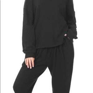 NWT Black jogger set